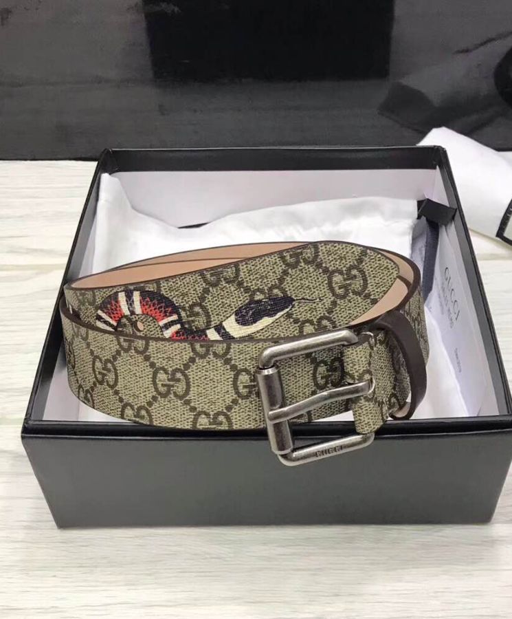 G.U.C.C Snake print, GG Supreme Belt, Alessandro Michele, GG Supreme canvas