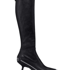 Di.ar Women's D-Motion, Heeled Boot Black, Luxury Footwear, Di.ar PARIS, Stretch Lambskin, Di.ar's Lucky Star