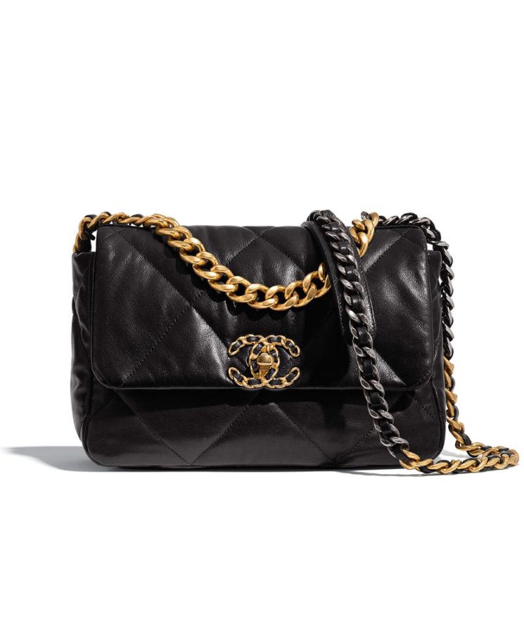 Cha.nel 19 Flap Bag, Cha.nel AS1160, Lambskin Handbag, Luxury Bags, Designer Handbags