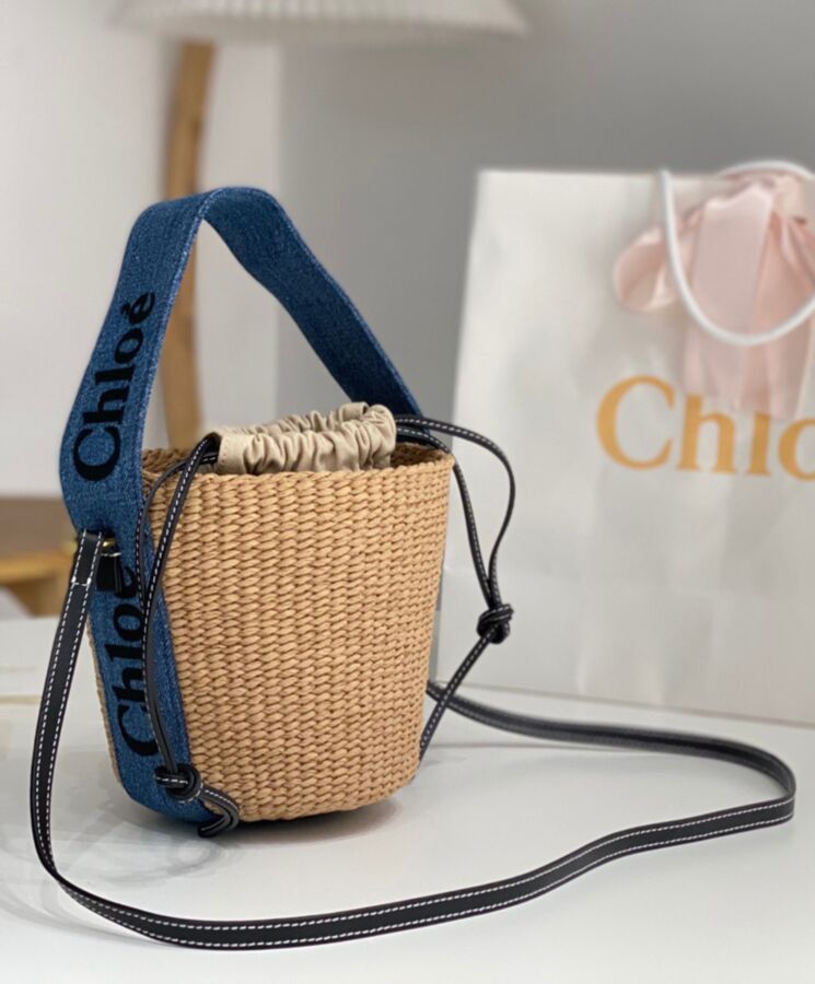 chl.oe Small Woody Basket Blue