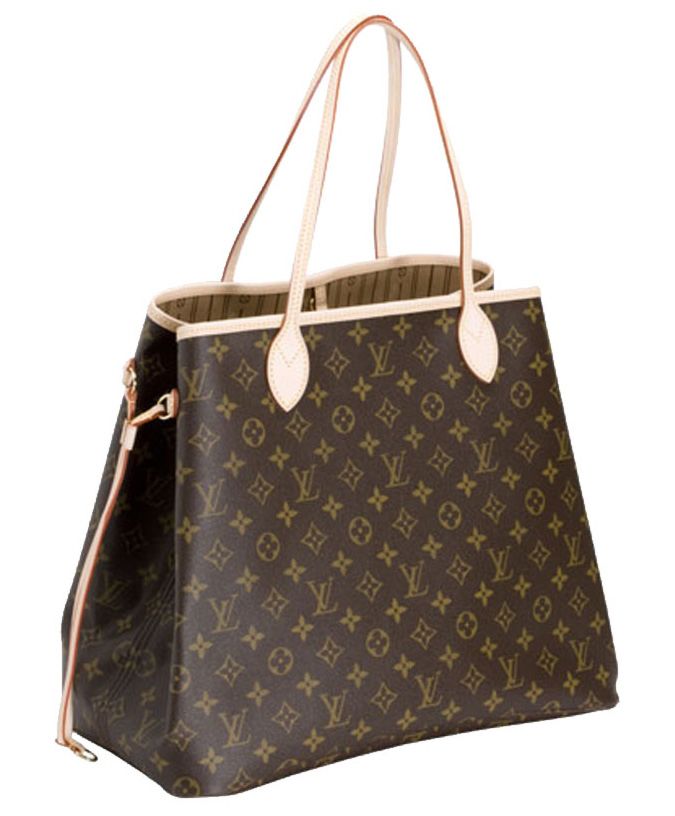 "L.*V Monogram, Neverfull M40157, Brown, Luxury Handbag, Signature Monogram Canvas"