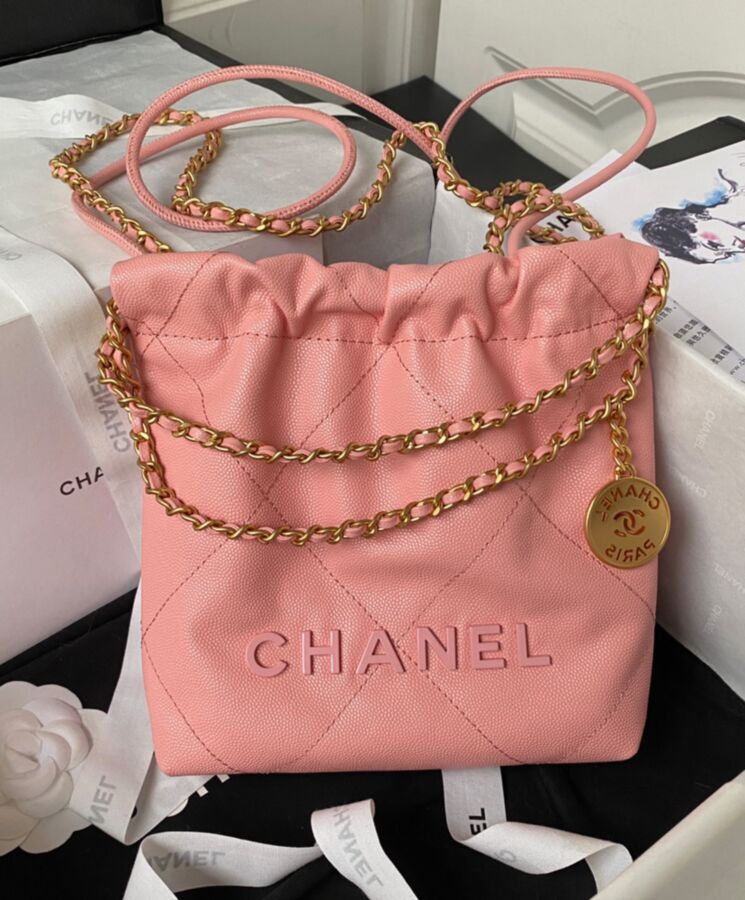 Cha.nel 22 Mini Handbag AS3980 Pink