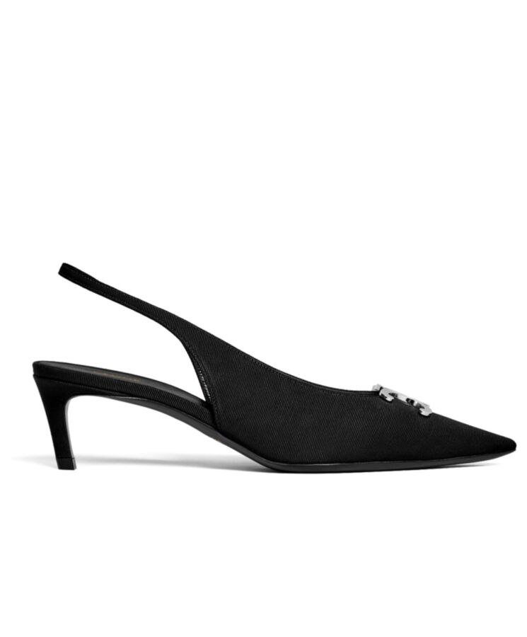 Ce.line Women’s Alma Triomphe Slingback In Gros-Grain Black