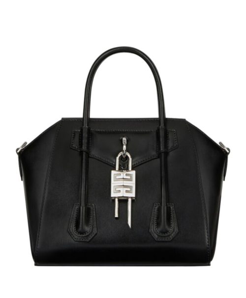 Given.*chy Mini Antigona, Calfskin Crossbody Bag, 4G LOGO Padlock, Luxury Handbag