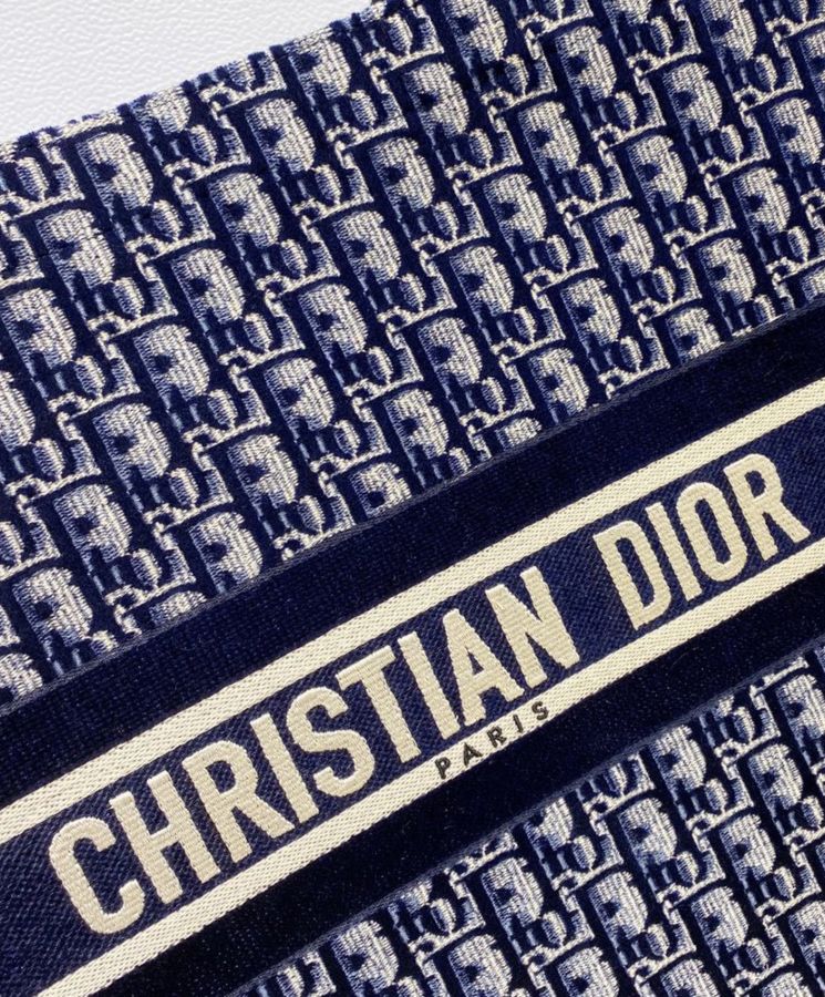 Christian Di.ar Book Tote Dark Blue