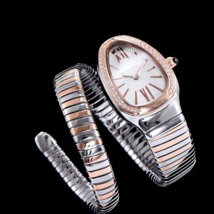 Bvl.gar 18-carat pink-gold, Stainless steel watch, Luxury timepiece, Bvl.gar-Bvl.gar collection