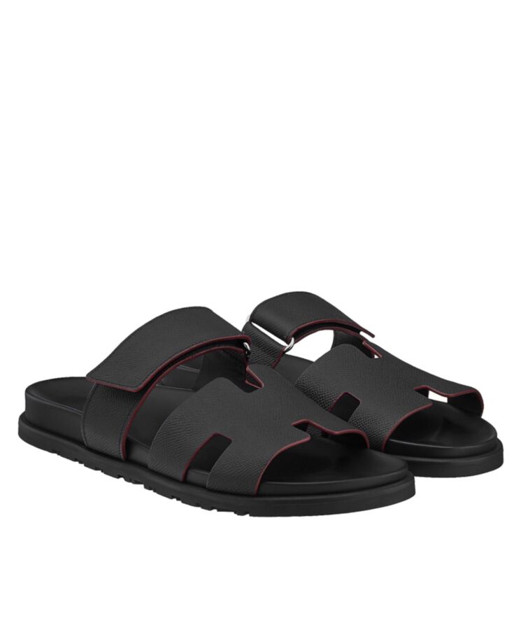 Her..mes Unisex Chypre Sandal Black