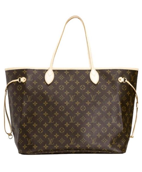 "L.*V Monogram, Neverfull M40157, Brown, Luxury Handbag, Signature Monogram Canvas"