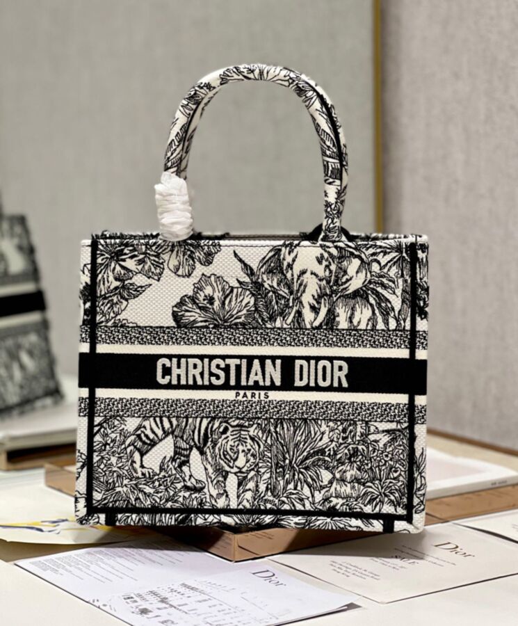 Di.ar Small Book Tote, Luxury Designer Handbag, Di.ar Paris Signature, Maria Grazia Chiuri, Voyage Jouy Print