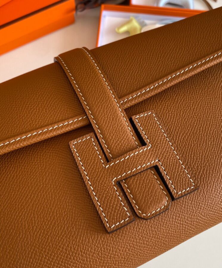 Her..mes Jige Elan 29 Clutch Epsom Leather