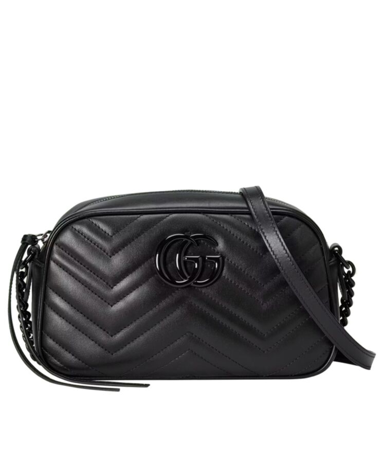 G.U.C.C GG Marmont Small Shoulder Bag Black