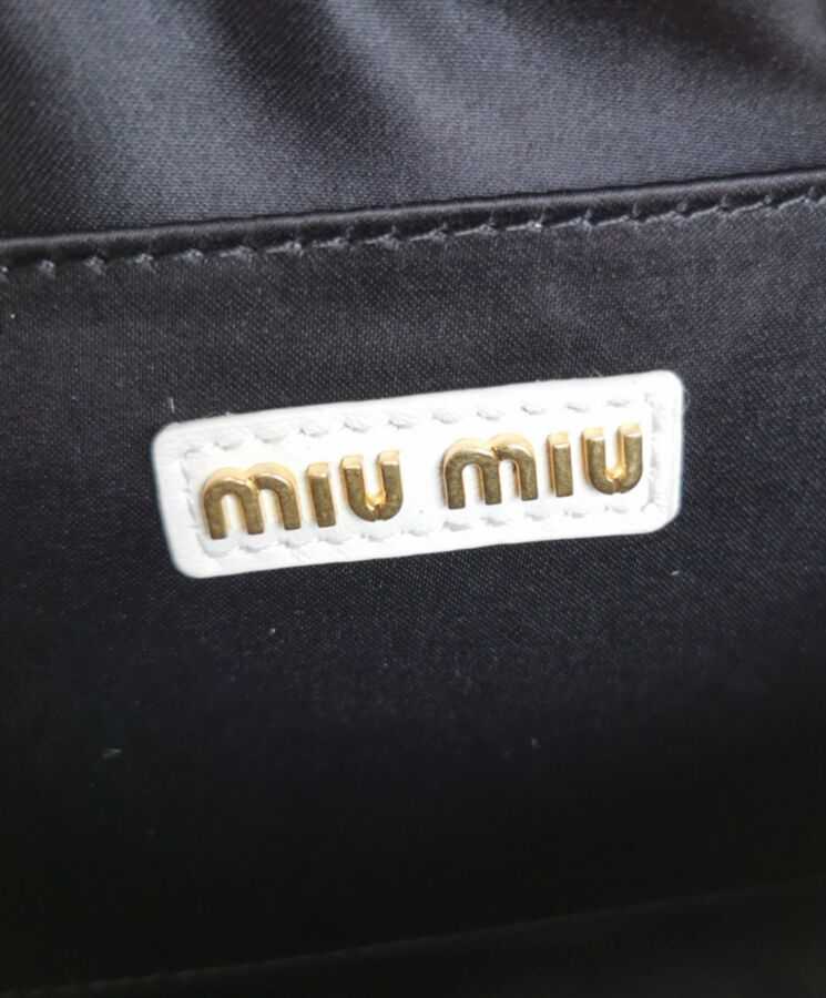 Miu*miu Matelasse Nappa Leather Top-handle Bag 5BB123