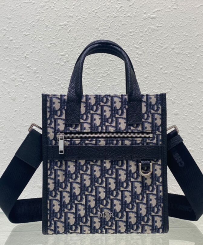 Di.ar Safari North-South Tote Bag Dark Blue