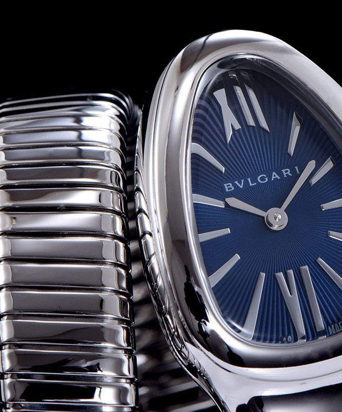 Bvl.gar sliver tone stainless steel automatic watch Blue