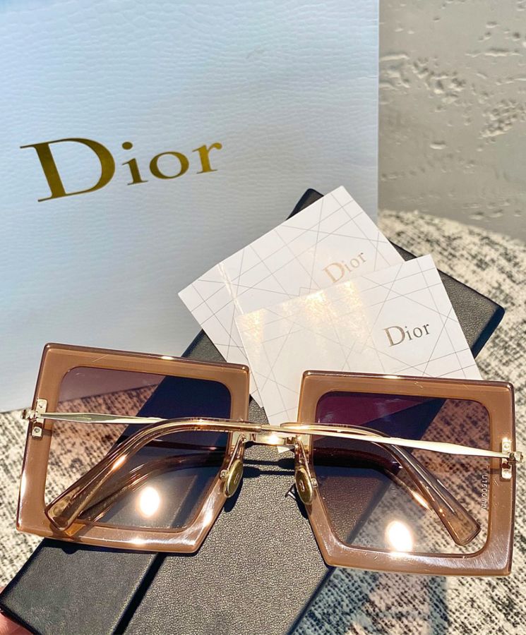 Di.ar Large-size square frame sunglasses, High-fashion sunglasses, UV protection sunglasses, Luxury sunglasses