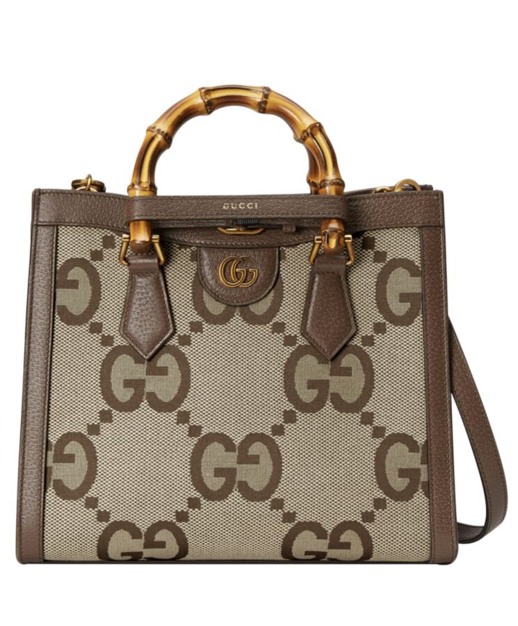 G.U.C.C Diana Jumbo GG Small Tote Bag 660195 Dark Coffee