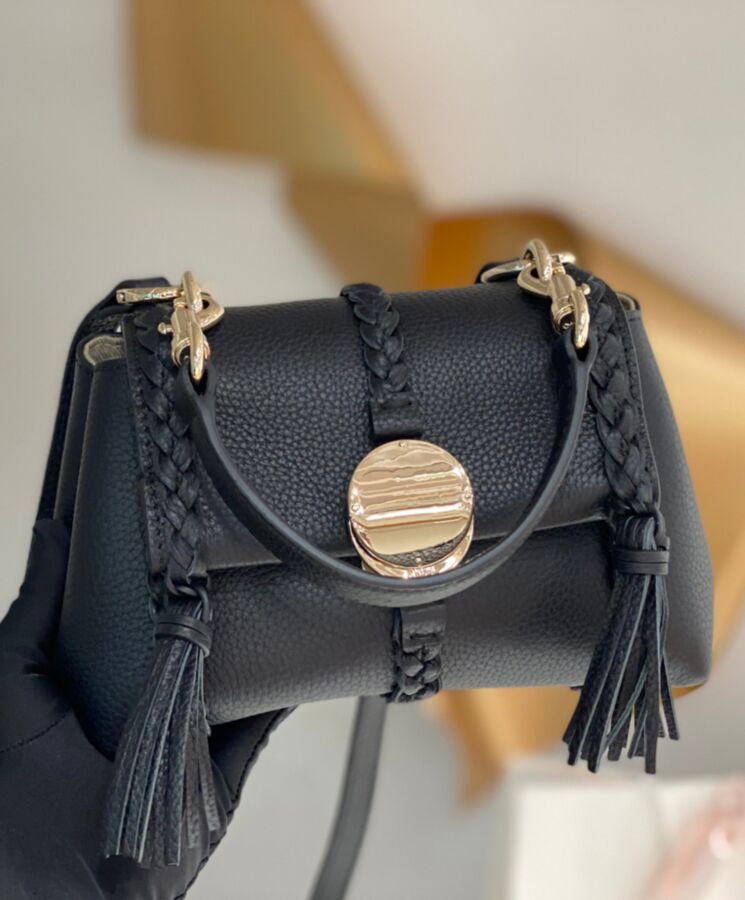 chl.oe Penelope Mini Soft Shoulder Bag Black