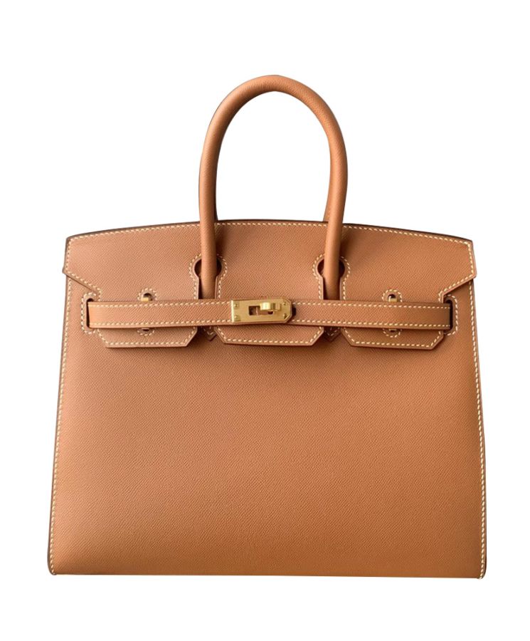 Her..mes Birkin 25 Bronze Epsom Light Coffee