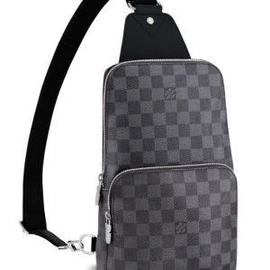 L.*V Avenue, Damier Graphite Canvas, Luxury Sling Bag, Black Sling Bag, N41719