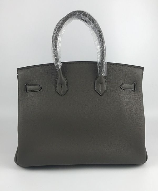 Her..mes Birkin 35 Bag Togo Leather Gray