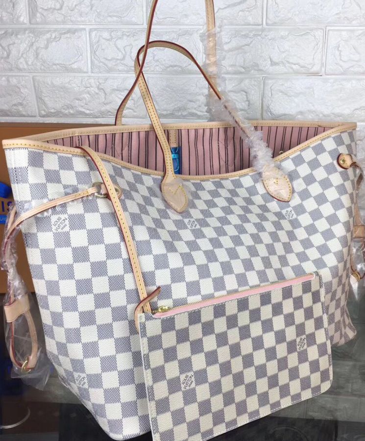 L.*V Neverfull GM N41604 White