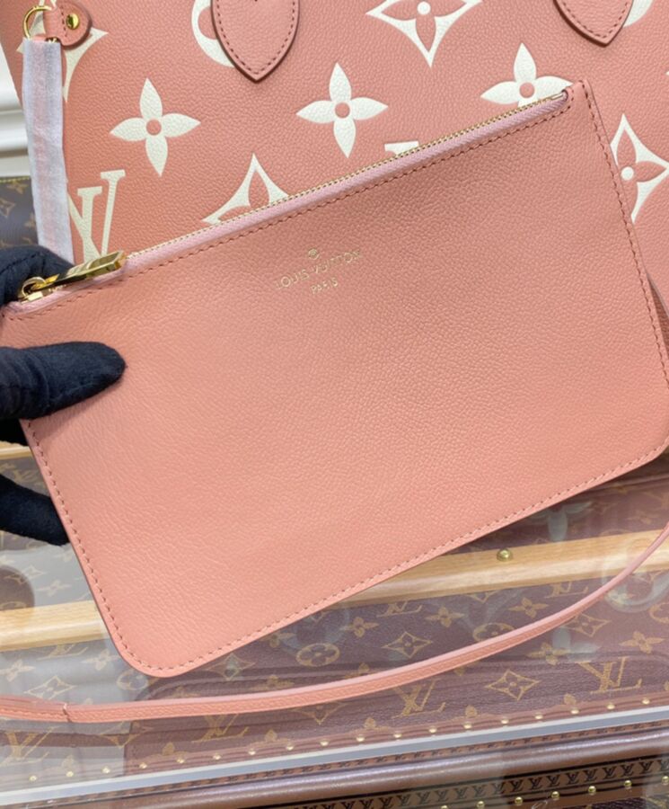 L.*V Neverfull MM M46329 Peachblow