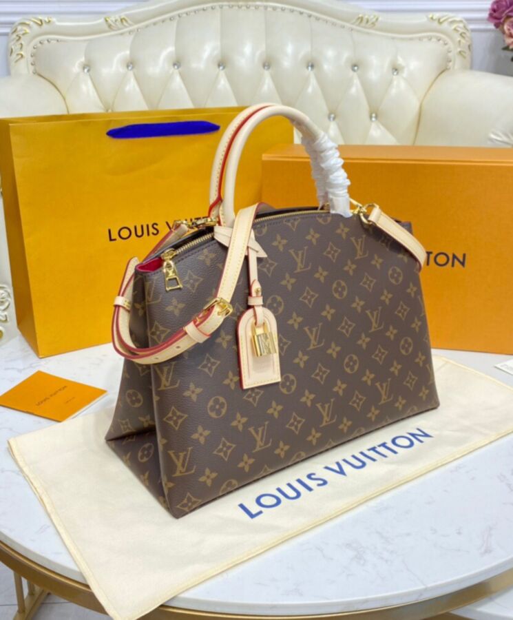 L.*V Grand Palais, Monogram canvas tote, luxury leather tote, designer handbag, L.*V M45898