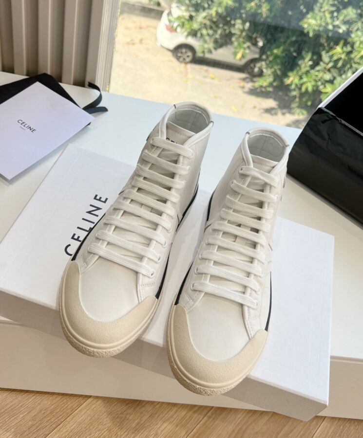 Ce.line Unisex As-02 Mid Low Lace-Up Ce.line Alan Sneakers White