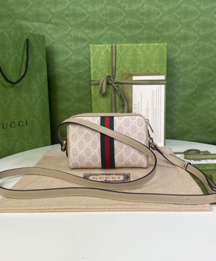 G.U.C.C Ophidia GG Mini Bag Cream