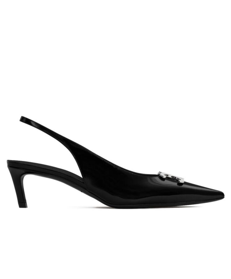 Ce.line Women’s Alma Triomphe Slingback In Glossy Calfskin Black