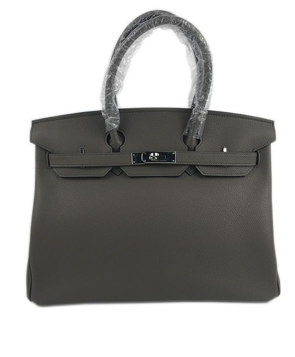 Her..mes Birkin 35 Bag Togo Leather Gray