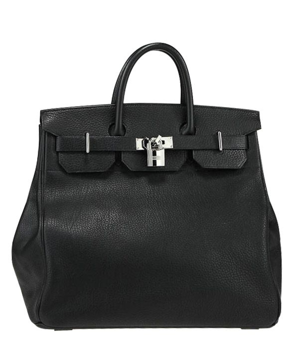 Her..mes Birkin Hac 40 Bag Etoupe ck18 Togo Leather Handstitched