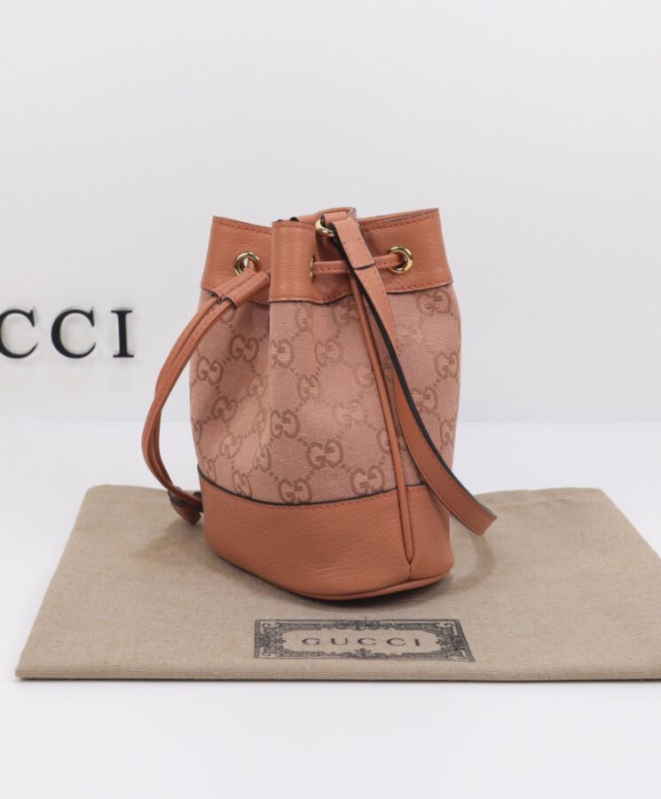 G.U.C.C Ophidia GG Mini Bucket Bag 550620 Pink