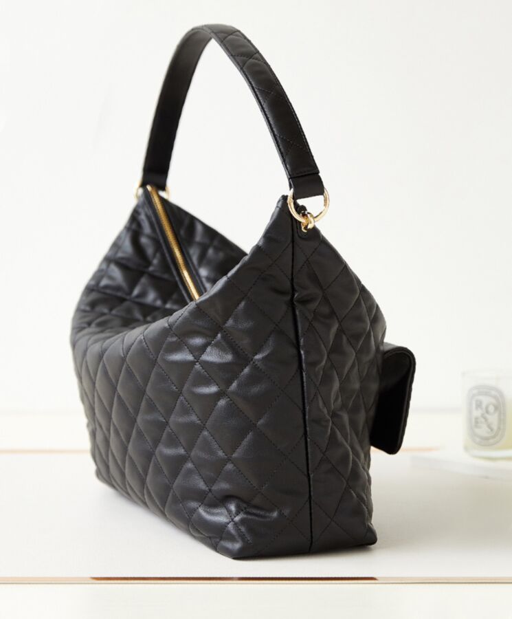 Cha.nel Maxi Hobo Bag AS4339 Black