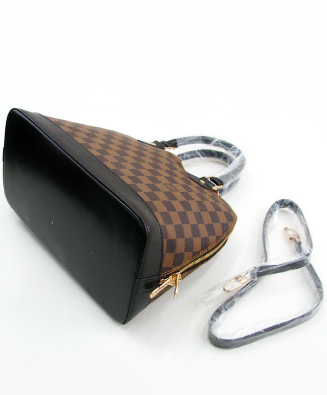 L.*V Damier, Luxury Handbag, Canvas Alma N53151 Brown