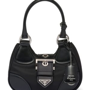 Pra.-da Moon Re-Nylon, Leather Bag 1BA381, Pra.-da Bag,