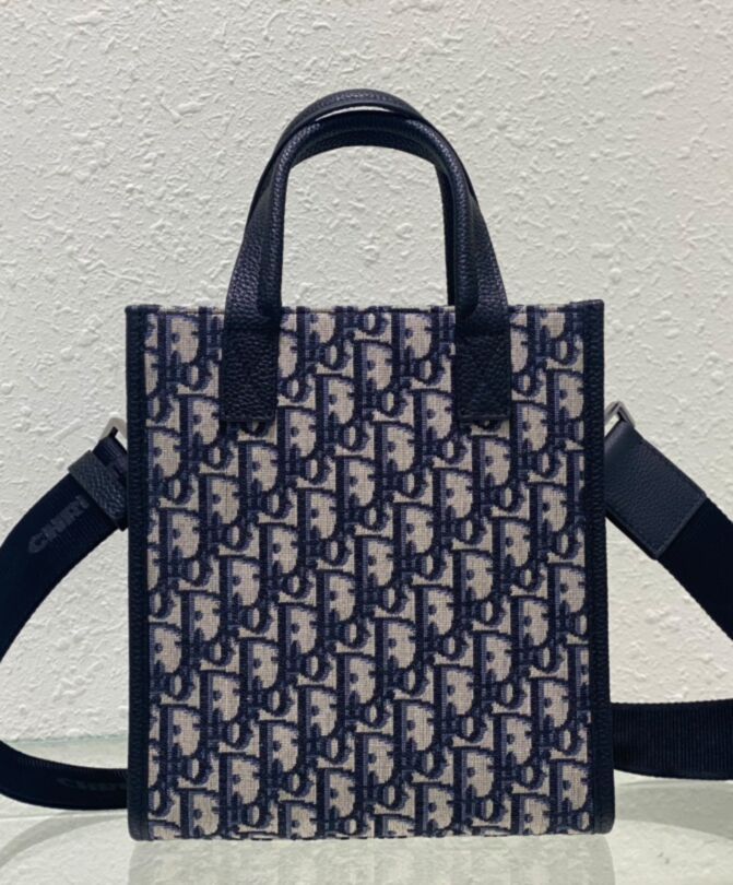 Di.ar Safari North-South Tote Bag Dark Blue