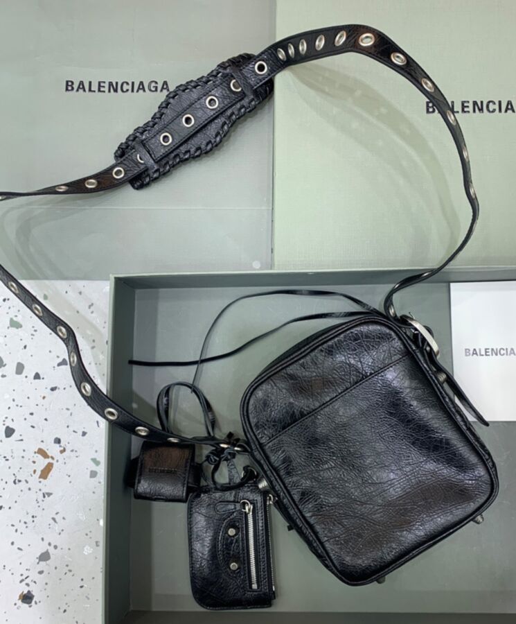 Balen.ciaga Le Cagole, Designer Handbag, Balen.ciaga Flap Bag, Black Handbag, Balen.ciaga Bag