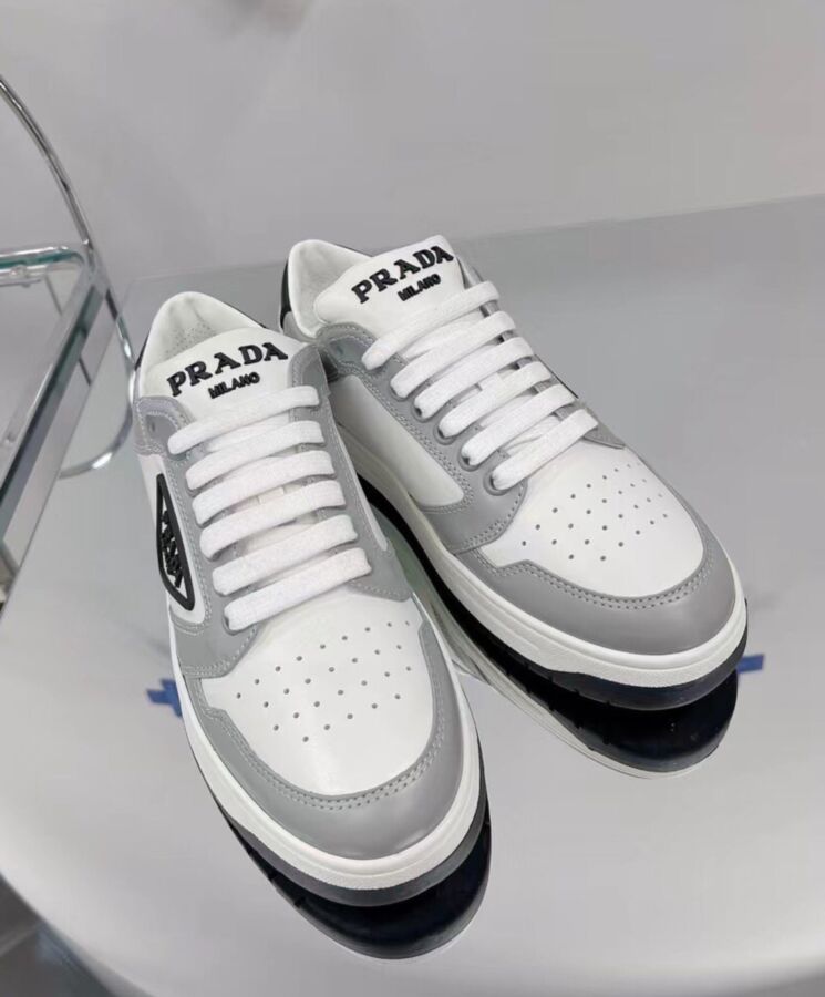 Pra.-da Unisex District Perforated Leather Sneakers