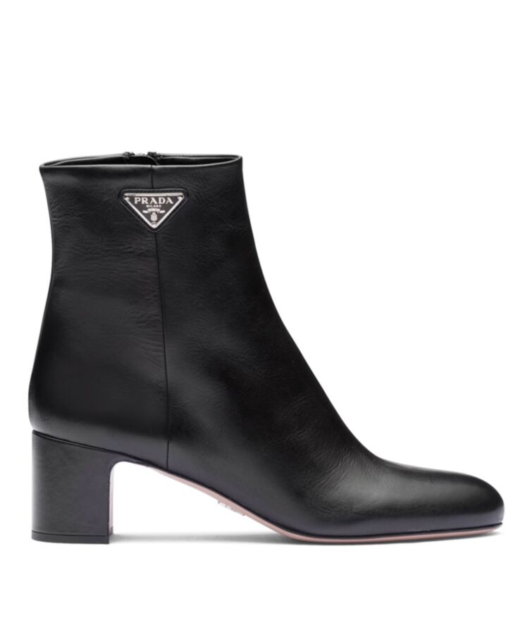 Pra.-da Women’s Leather Booties Black