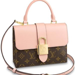 L.*V Locky, Epi Leather, Cross Body Bag, L.*V Padlock, Monogram Coated Canvas