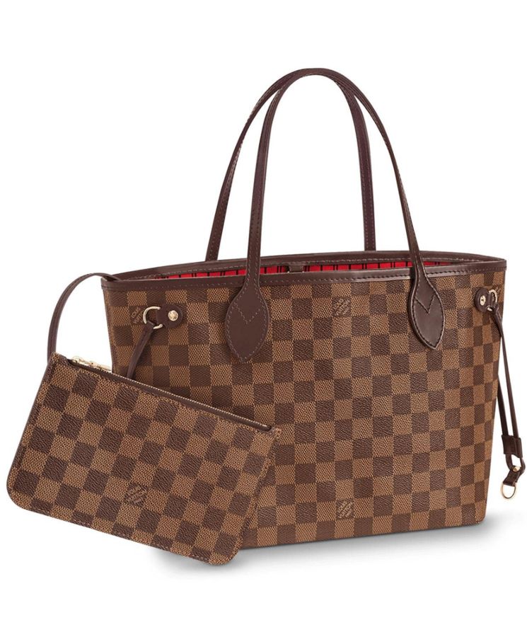 L.*V Damier Canvas Neverfull N41359 Brown