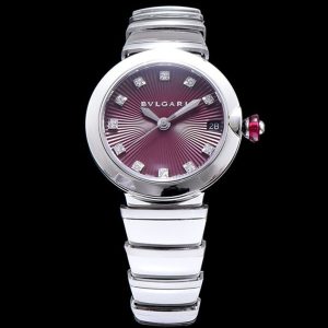 Bvl.gar Stainless Steel Watch, Diamond Watch Henna, Luxury Timepiece