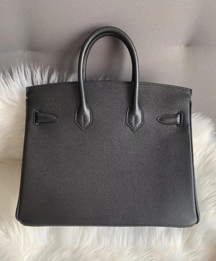 Her..mes Birkin 25 Epsom Leather Paon Phw