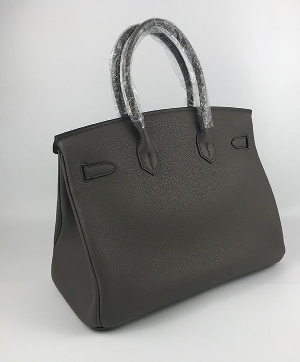 Her..mes Birkin 35 Bag Togo Leather Gray