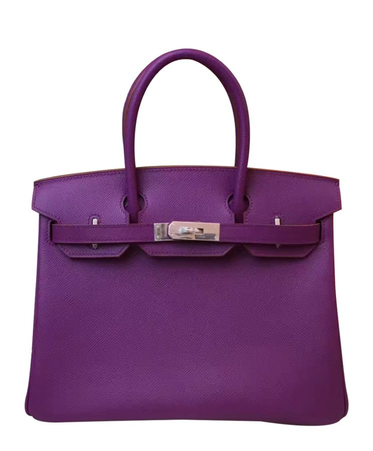 Her..mes Birkin 35 Epsom Leather Paon Phw