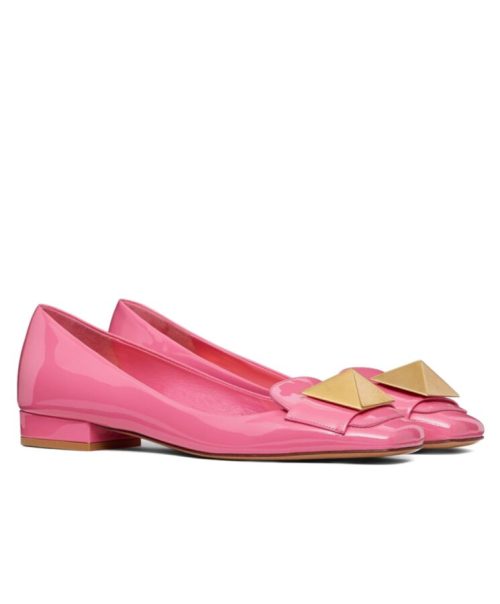 Valen.tino Garavani one, Patent Leather Ballet Flats, Stylish Footwear, Chic Flats, Comfortable Footwear