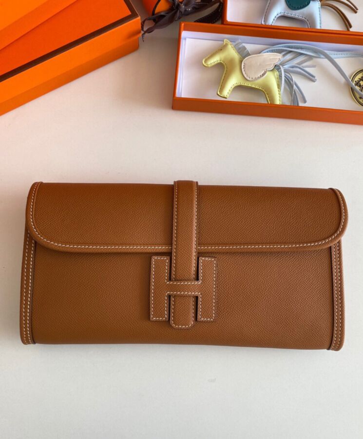 Her..mes Jige Elan 29 Clutch Epsom Leather