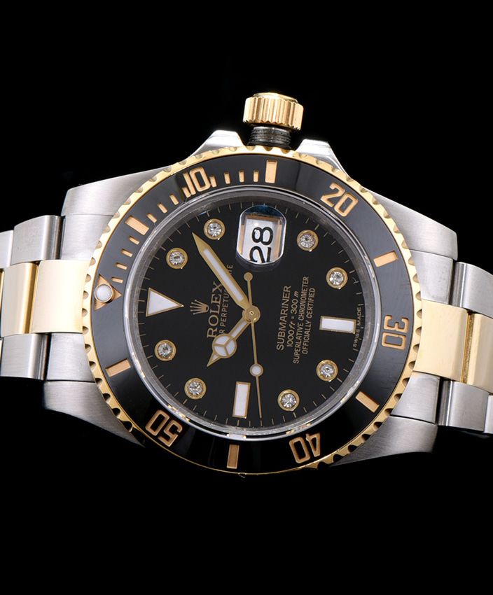 Ro.le.x Ceramic Submariner Watch Black