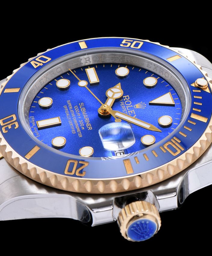 Ro.le.x Submariner Automatic Watch with Dimond Blue